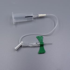 Safety Push Button Blood Collection Set with or W/O Needle Holder