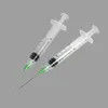 Medical Supply Disposable Manual Retractable Safety Syringe with Luer Lock Needle