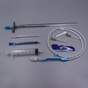 Implantable Port Chamber Set with Huber Needle for Long-Term Implantation